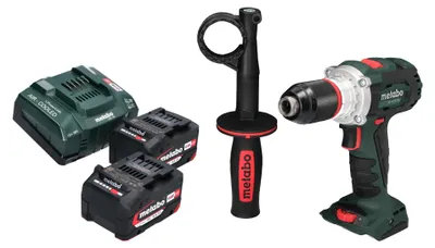 Obrázek produktu pro Metabo BS 18 LTX BL I Akumulátorový vrtací šroubovák 18 V 130 Nm bez kartáčů + 2x akumulátor 4,0 Ah + nabíječka