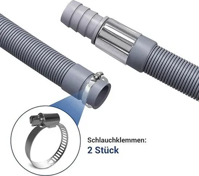 Produktbild von Famanu Abwasserschlauch 1,5 Meter - Inklusive Schellen