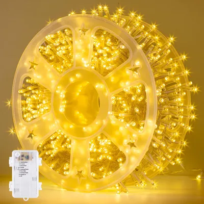 Lichterkette 1000 LEDs batteriebetrieben 25 m warmweiß mit Timer 8 Modi IP44