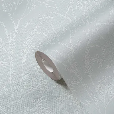 Produktbild von Vliestapete Blumentapete Blau Weiß Blumenoptik 397664 Mustertapete Pure Elegance