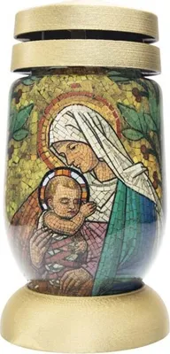 Zdjęcie produktu dla Bolsius Glass 23cm depozyt 120g 36h. Mozaika Maria - mix kolorów