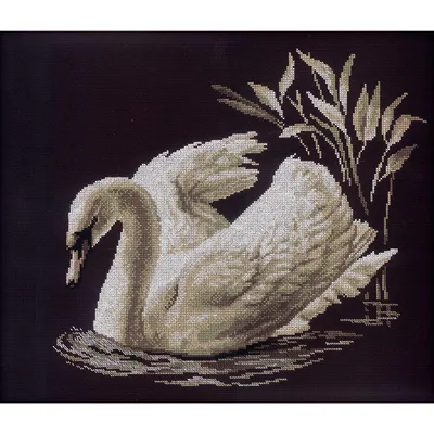 Immagine prodotto di RTO Set punto croce "Swan" m211, motivo di conteggio, 40x35 cm