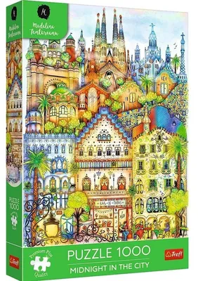 Produktbild von TREFL Puzzle Premium Plus Mitternacht in Barcelona 1000 dlks