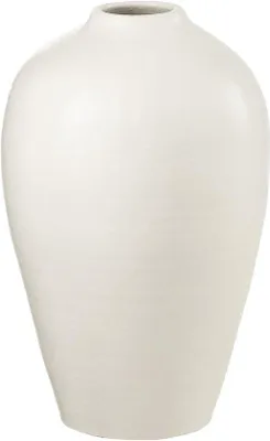 Produktbild von Keramische Vase - Handgemachtes Design - 35 cm Hoch - Weiß