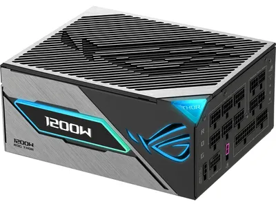 Zdjęcie produktu dla ASUS ROG -THOR-1200P3-GAMING, 1200 W, 100 - 240 V, Aktywne, 125 W, 1200 W, 125 W