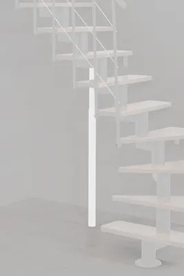 Produktbild von Minka Abstützrohr für die Raumspartreppen Comfort Top und Quatro Weiß