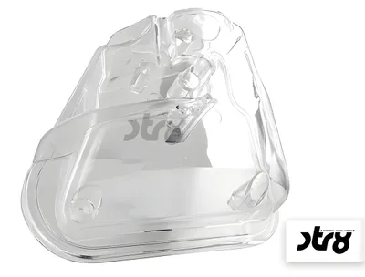 Produktbild von Luftfilterkasten-Abdeckung STR8 weiß transparent für Yamaha Aerox 50 ab 1999