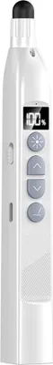 Produktbild von Kabelloser Laser-Praesentationspointer mit ausziehbarem Stylus-Stift fuer Touchscreen, RF2.4G-Fernbedienung, Clicker-Stift fuer PowerPoint PPT mit digitaler Anzeige, kompatibel mit MAC-/Windows-/Linux-/Android-System, unterstuetzt Seitenumblaetter-/Hyperlink-/Countdown-Funktionen, ideal fuer professionelle Praesentationen, Vorlesungen, Meetings, Bueros, Klassenzimmer