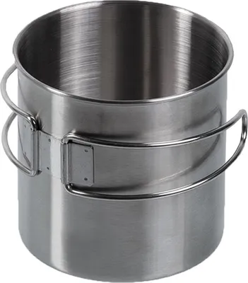 Produktbild von Trinkbecher Edelstahl mit Klappgriffen 800 ml