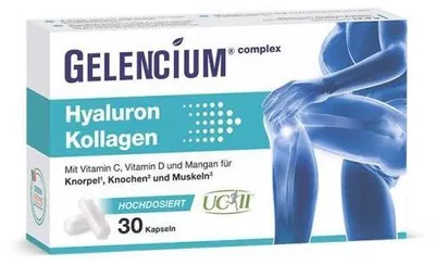 Obrázek produktu pro Gelencium Hyaluron Kolagen s vysokou dávkou vitamínu C 30 kapslí