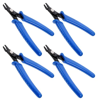 Produktbild von 4-teiliges Set Mini-Krimptangen für Schmuck mit Softgriff