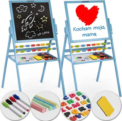 Obrázok produktu pre Magnetická otočná tabuľa Ricokids - modrá