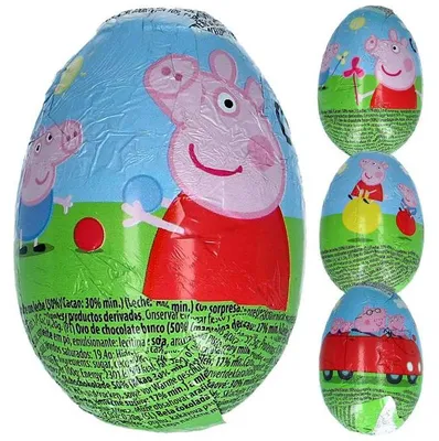 Produktbild von Peppa Pig Überraschungsei 4er Set Schoko-Ei Kinder Spielzeug Sammlung