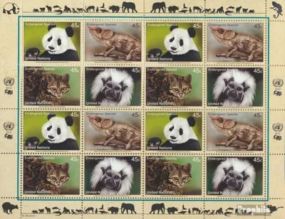 Produktbild von Briefmarken UNO - New York 2012 Mi 1304-1307Klb Kleinbogen (kompl.Ausg.) postfrisch Gefährdete Arten