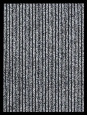 Obrázek produktu pro Rohožka pruhovaná šedá 40 x 60 cm