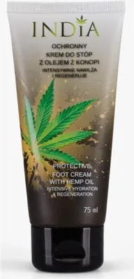 Image de Crème hydratante pour les pieds au chanvre 75 ml - Soins naturels fabriqués en Inde