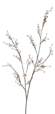 Productafbeelding van Decoratieve roze kunsttak van gips, 115 cm