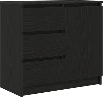 Immagine prodotto di Credenza con Cassetto Rovere Nero 71x35x65 cm Legno Multistrato