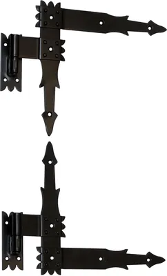 Produktbild von 2 Winkelband Fensterladen Fensterladenband 250 x 220 Winkelscharniere Schwarz