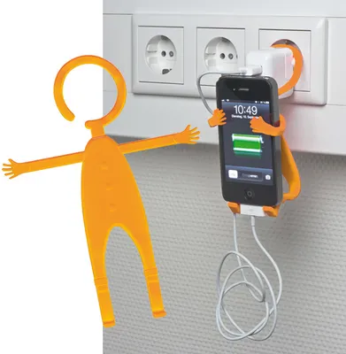 Produktbild von Handyhalter "Fleximännchen" / Farbe: orange