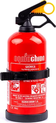 Obrázok produktu pre OGNIOCHRON Práškový hasiaci prístroj GP-1 BC s vešiakom