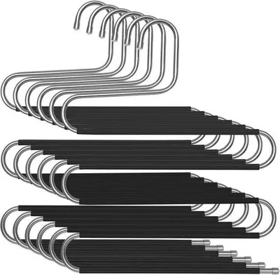 Produktbild von Famanu Hosenhänger Set von 6 mit 5 Ebenen - S-Typ Design
