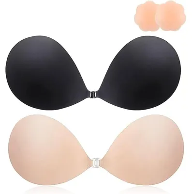 Produktbild von INF Selbstklebend Push-Up BH-Set trägerlos Rückenfrei Nylon 33x15.5x6.5cm