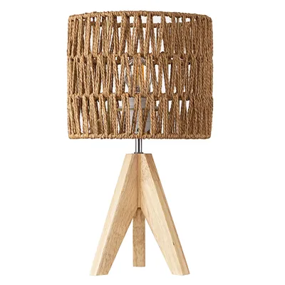 Image de Lampe de chevet LED EDISHINE, lampe de table avec ampoule, lampe de table bohème, lumière blanc chaud, Image générée par une IA