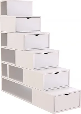 Immagine prodotto di Scaffale a gradini 150 cm - Bianco
