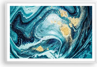 Produktbild von Gerahmtes Poster - Weißer Rahmen - Abstraktion modern - 91,5x61 cm - Wand Bild - Wanddeko - Wandbilder - Kunstposter - Wandposter - Bilderrahmen - Bilder - Kunstdruck - Wandbild - P2WAA91x61-3493