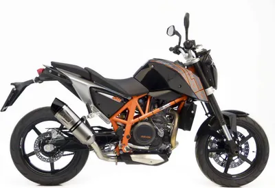 Zdjęcie produktu dla Wsuwany układ wydechowy ze stali nierdzewnej LeoVince LV One Evo zatwierdzony do KTM 690 DUKER