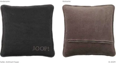 Productafbeelding van JOOP! Uni-Doubleface kussensloop 651273, antraciet-taupe, 50x50 cm
