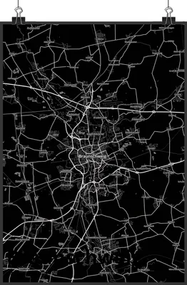 Produktbild von Mr. & Mrs. Panda Bild Braunschweig DIN A5 - Geschenk, Posterdruck, Plakat, Stadt Dorf Karte Landkarte Map Stadtplan, wanddeko, drucke, Wandbild