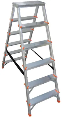 Obrázek produktu pro Aluminiový dvoustranný žebřík 2x6 BSS-6 ARON