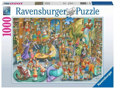 Immagine prodotto di Ravensburger - Puzzle 1000 Mezzanotte in biblioteca