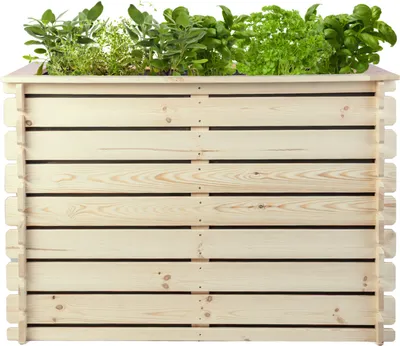Produktbild von Hochbeet Kiefer - PLANTO Gartenbeet 117x59x77 cm Holz Naturbelassen Pflanzkasten