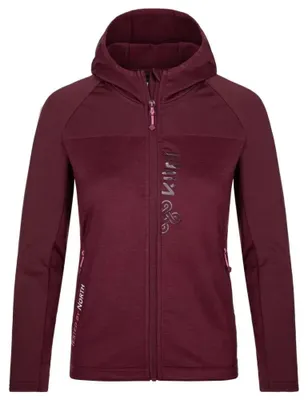 Immagine prodotto di Felpa con cappuccio da donna Kilpi LAYANA-W, colore rosso scuro, taglia 34