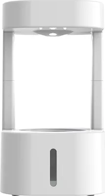 Image de Humidificateur à brume froide anti-gravité avec lampes LED, 580 ml, humidificateur à gouttes d'eau anti-gravité, humidificateur portable avec arrêt automatique pour chambre à coucher, bureau, grande plante d'intérieur