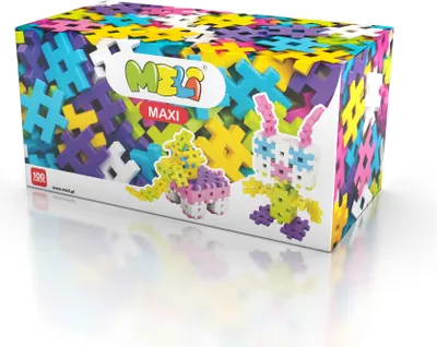 Obrázek produktu pro Klocki Meli Maxi Pink 100szt