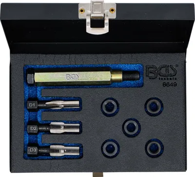 Image de BGS 8649 Kit de réparation pour filetage de bougie de préchauffage, M10 x 1,25