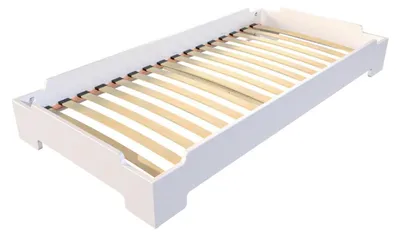 Immagine prodotto di Letto a castello 80x190 - 1 posto in legno massello - Bianco