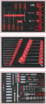 Obrázok produktu pre KS Tools 713.0215, Chrómovo-vanádová oceľ, 12,6 kg, 215 nástroje/nástrojov