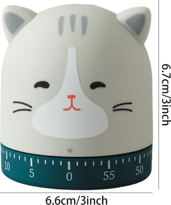 Image de Minuteur de cuisine pour chat 60 minutes Minuteur rotatif à 360 degrés pour la cuisson et l'ébullition