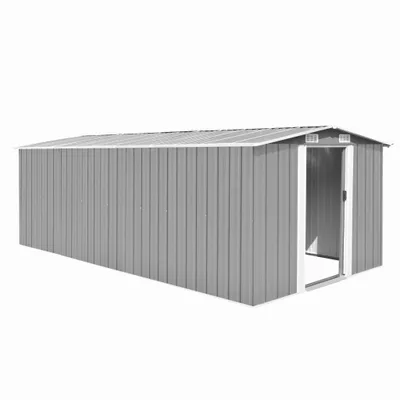 Immagine prodotto di vidaXL Capanno da giardino 257x489x181 cm metallo grigio