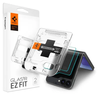 Produktbild von SPIGEN GLAS.TR EZ FIT 2er-Pack Sicherheitsglas Galaxy Z Flip 6 Klar