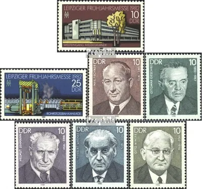 Produktbild von Briefmarken DDR 1982 Mi 2683-2684,2686-2690 (kompl.Ausgabe) gestempelt Leipziger Frühjahrsmesse