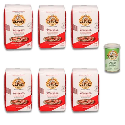 Produktbild von Caputo Pizzeria 6 x 1 kg + Trockenhefe 100 g