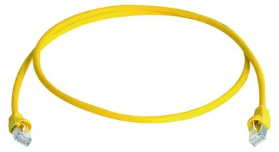 Produktbild von TELEGÄRTNER Patchkabel S/FTP, Cat.6A, LSOH, gelb, 2 m