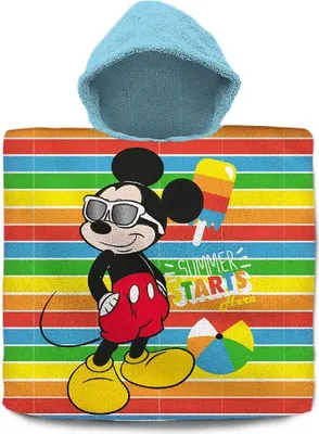 Zdjęcie produktu dla Disney Mickey Mouse Bad-Poncho 60x120 cm