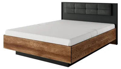 Immagine prodotto di Letto 160x200, castagno + antracite, 166,6 x 102 x 210 cm
